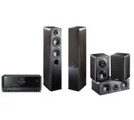 Yamaha MusicCast RX-V4A Czarny, Indiana Line Nota 5.0 - 550 X/740 X/240 X Czarny dąb
