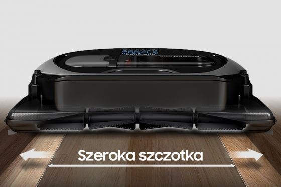 Samsung Szybsze i skuteczniejsze czyszczenie większych powierzchni. Szeroka szczotka Samsung Szybsze i skuteczniejsze czyszczenie większych powierzchni. Szeroka szczotka