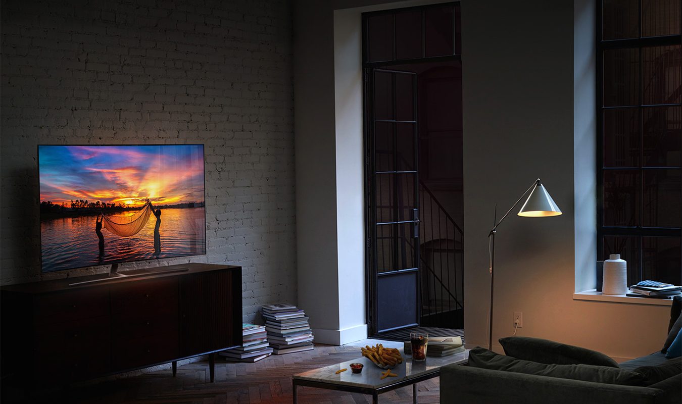 Samsung QLED Kontrast Noc