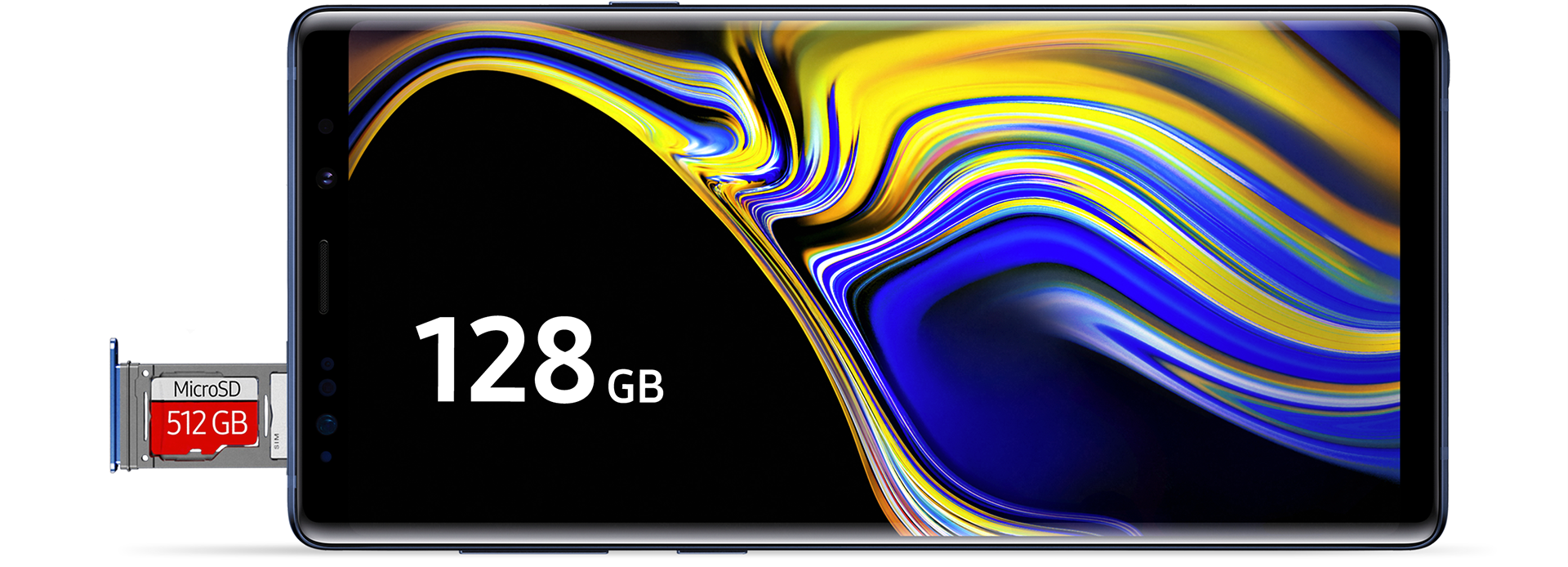 Samsung Note9 posiada 128 GB wewnętrznej pamięci
