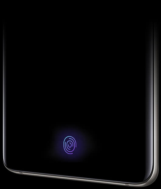 Samsung Galaxy S10+ - Ultradźwiękowy czytnik linii papilarnych