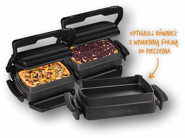 Optigrill również z wymienną formą do pieczenia