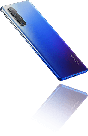 OPPO Reno3 – tył telefonu pod kątem