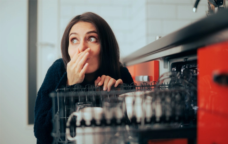 Przykry zapach ze zmywarki – jak się go pozbyć? Porady, wskazówki, polecane preparaty odświeżające