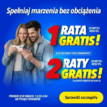 2 raty gratis!