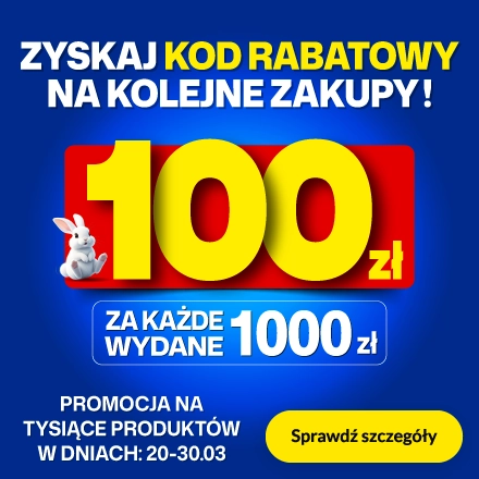 100 za 1000 na wybrane produkty