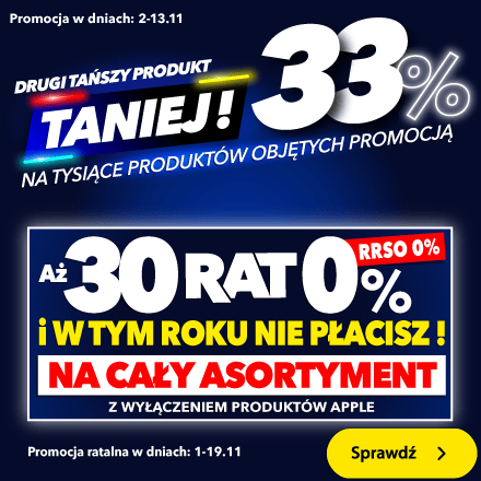 Drugi produkt 33% taniej