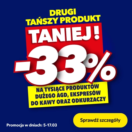 Drugi produkt 33% taniej