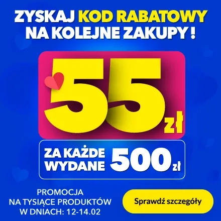 55zł za każde wydane 500zł