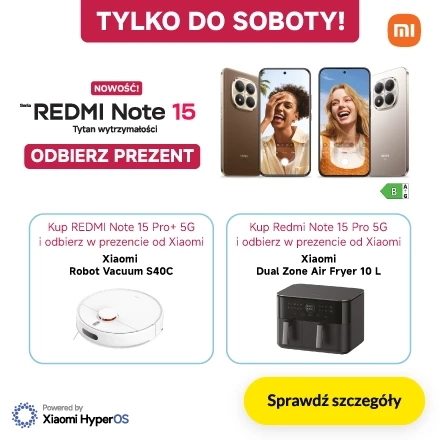 Nowość! Seria REDMI Note 15