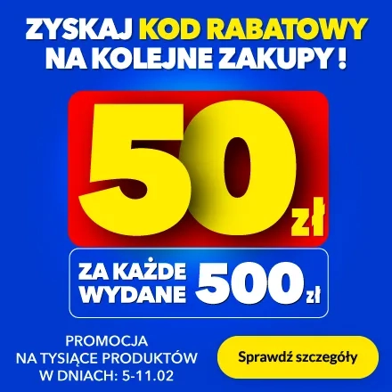 50 zł za każde wydane 500zł