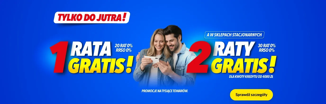 2 raty gratis!