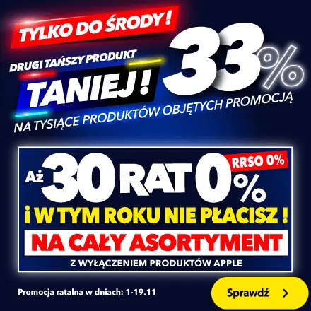 Drugi produkt 33% taniej