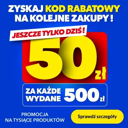 50zł za każde wydane 500zł
