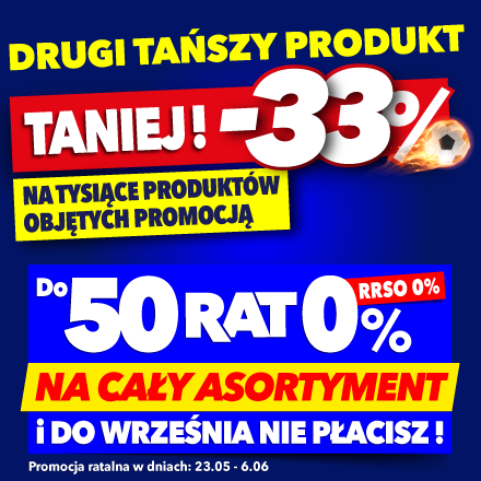 Drugi produkt 33% taniej