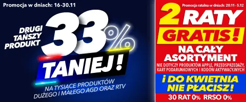 Drugi produkt 33% taniej