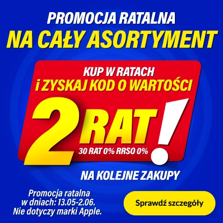 Zyskaj kod o wartości 2 rat