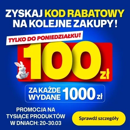100 za 1000 na wybrane produkty