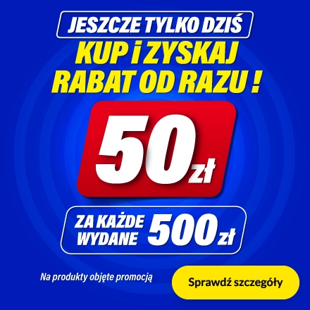 50 zł za każde wydane 500 zł