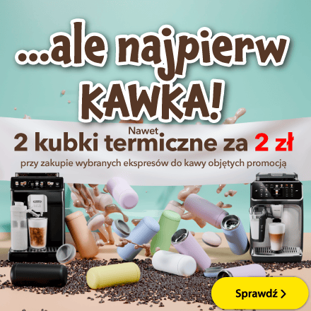 Nawet 2 kubki termiczne po 1 zł/szt.