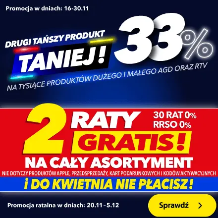 Drugi produkt 33% taniej