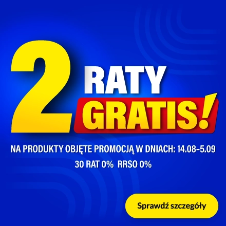 2 raty gratis!