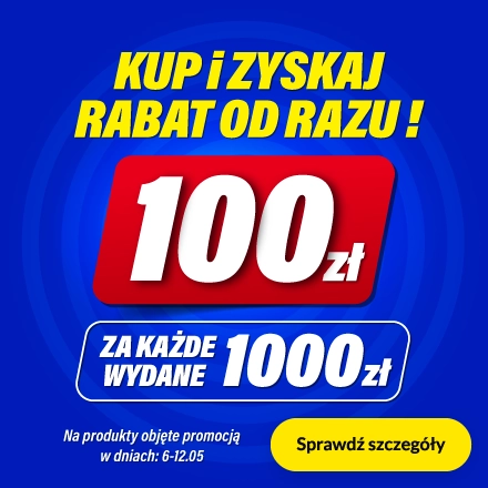 100zł za każde wydane 1000zł