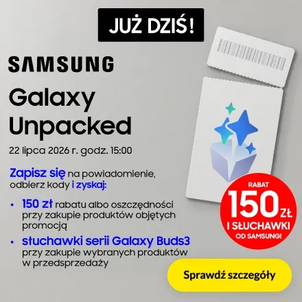 Rabat 150 zł i słuchawki od Samsung