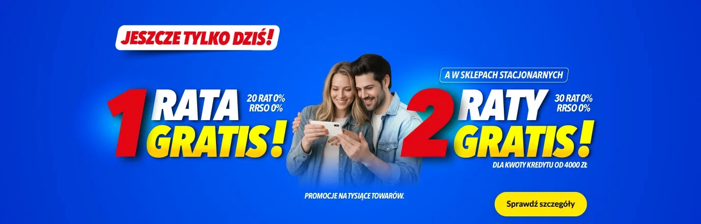 2 raty gratis!