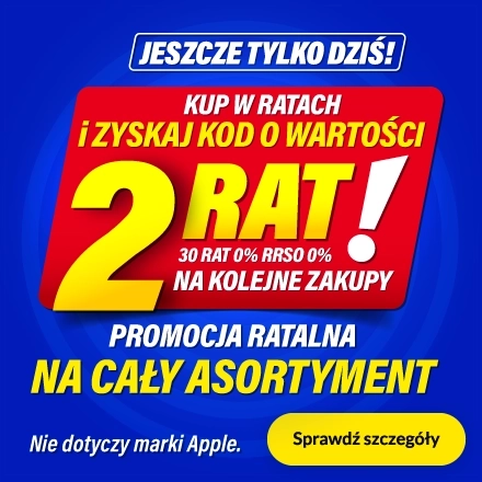 Zyskaj kod o wartości 2 rat