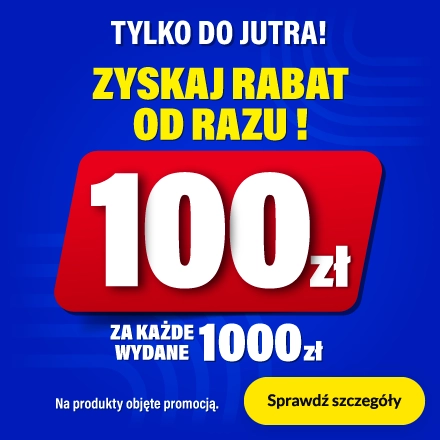 100zł rabatu za każde wydane 1000zł
