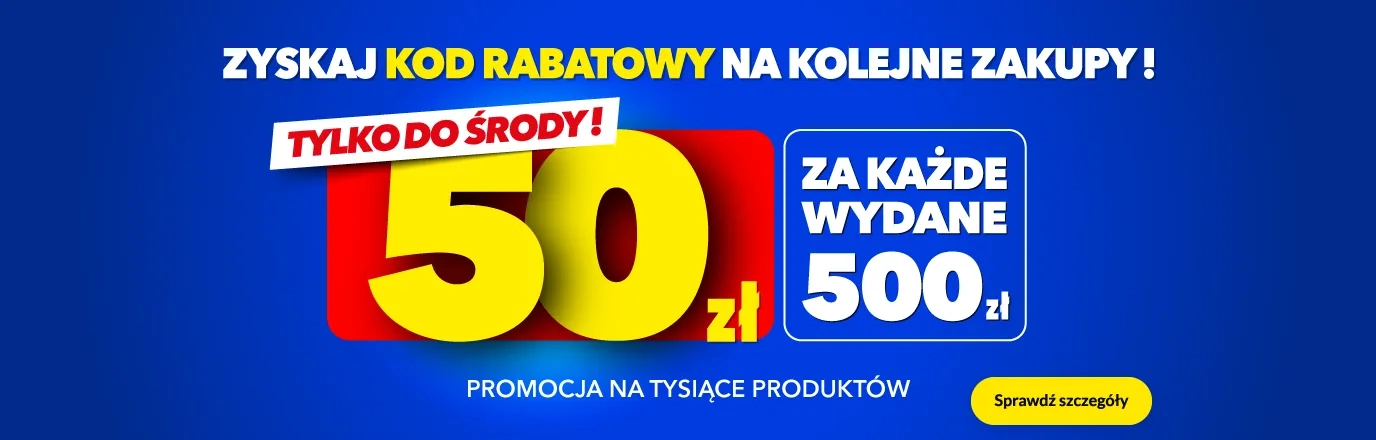 50 zł za każde wydane 500zł