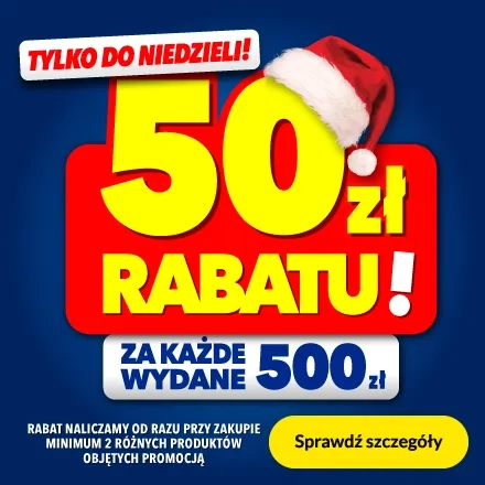 50zł rabatu za każde wydane 500zł