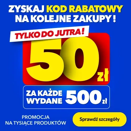 50zł za każde wydane 500zł