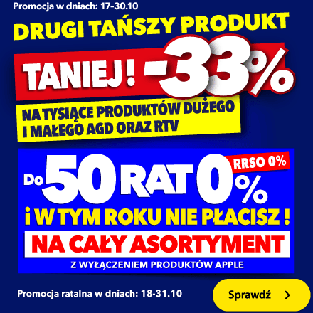 Drugi produkt 33% taniej