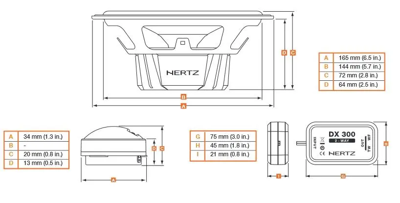 Głośniki samochodowe Hertz DSK 165.3