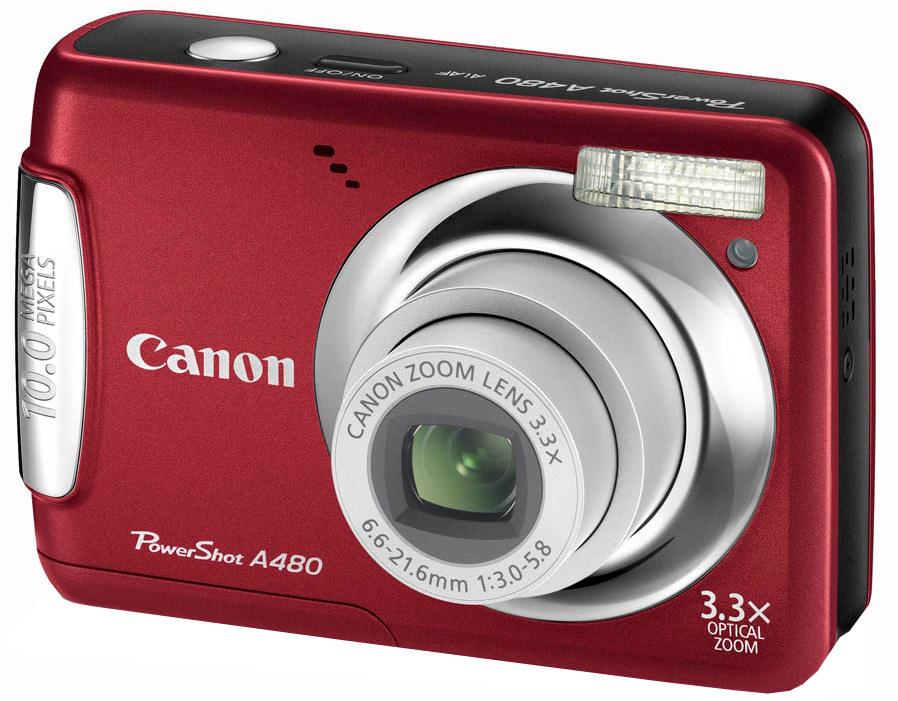 Canon PowerShot A480 (czerwony)