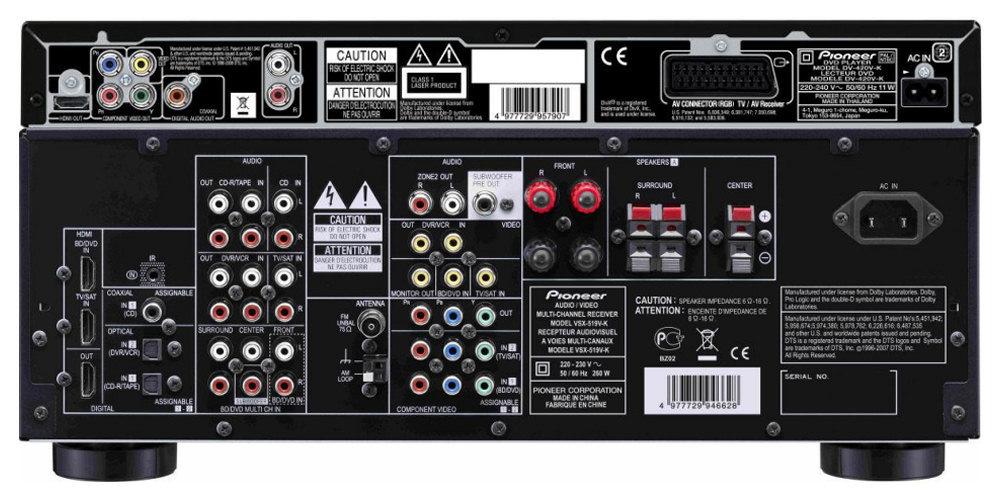 Zestaw kina Pioneer DV-420V-K, VSX-519V-K, Supernova 8