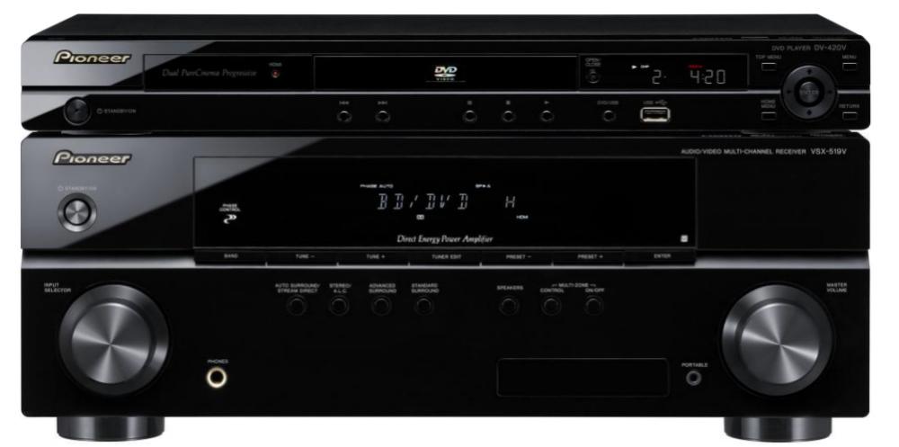 Zestaw kina Pioneer DV-420V-K, VSX-519V-K, Supernova 8