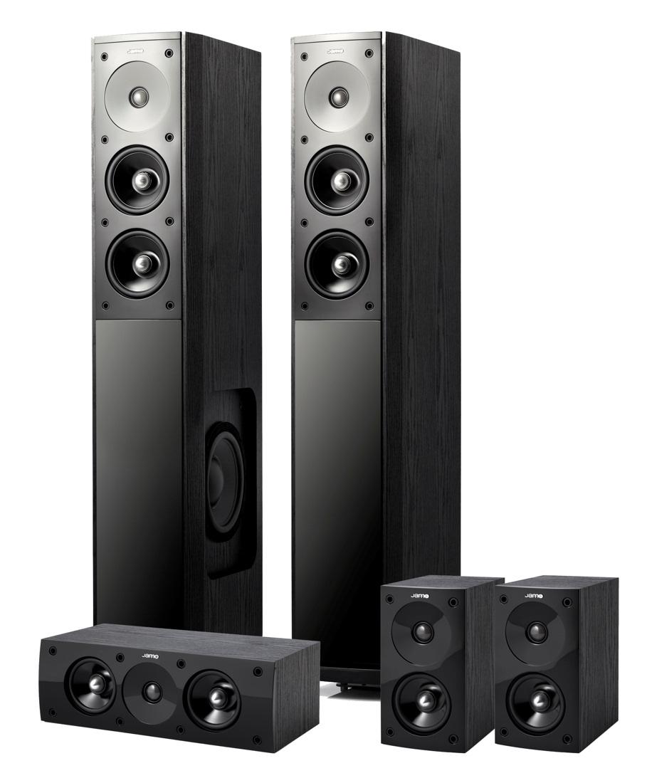 Zestaw kolumn Jamo S 606 HCS 3 (czarny połysk)