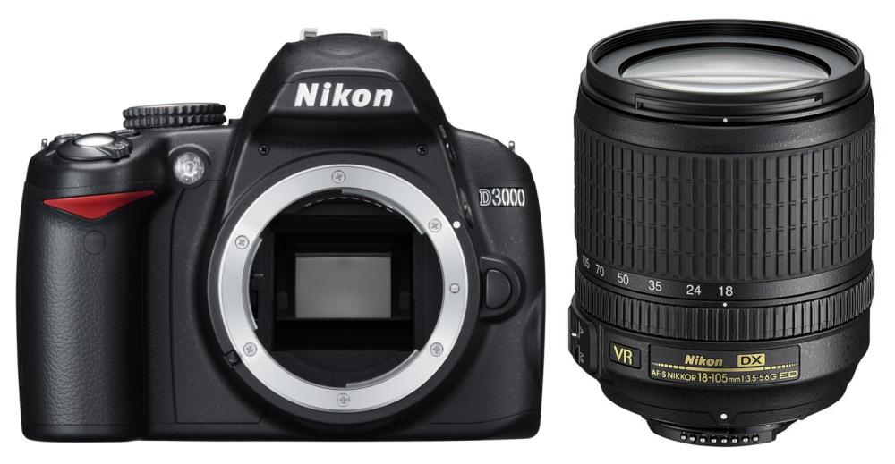 Lustrzanka Nikon D3000 18-105 VR Kit