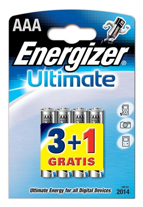 Baterie Energizer AAA Ultimate (3 + 1 szt.)