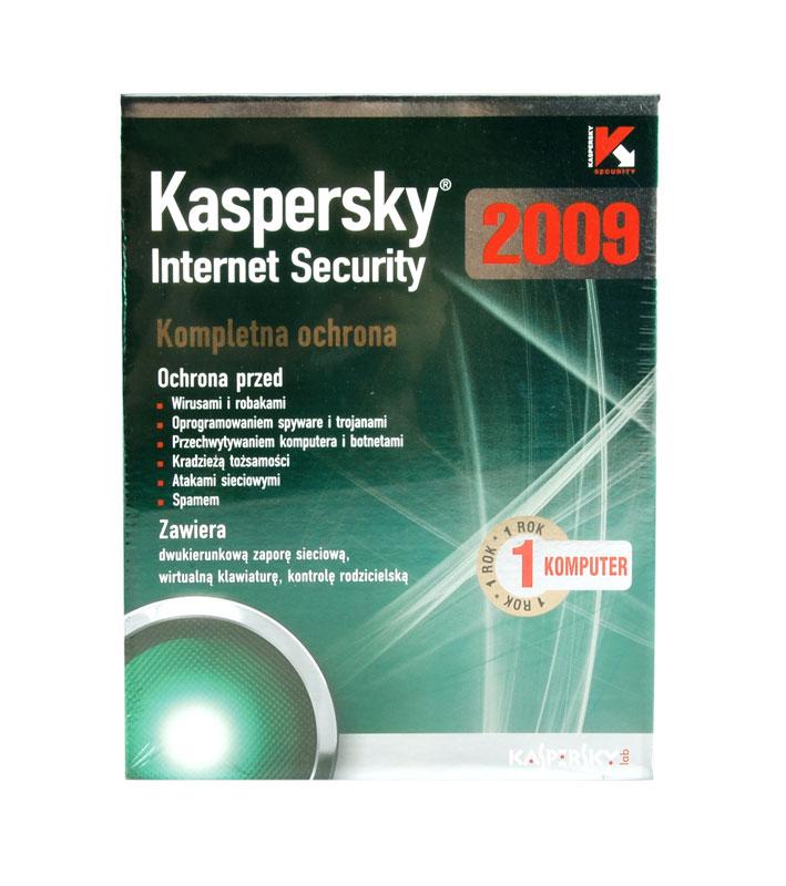 Kaspersky INTERNET SECURITY 2009 PL BOX - 1 stan/12m-c