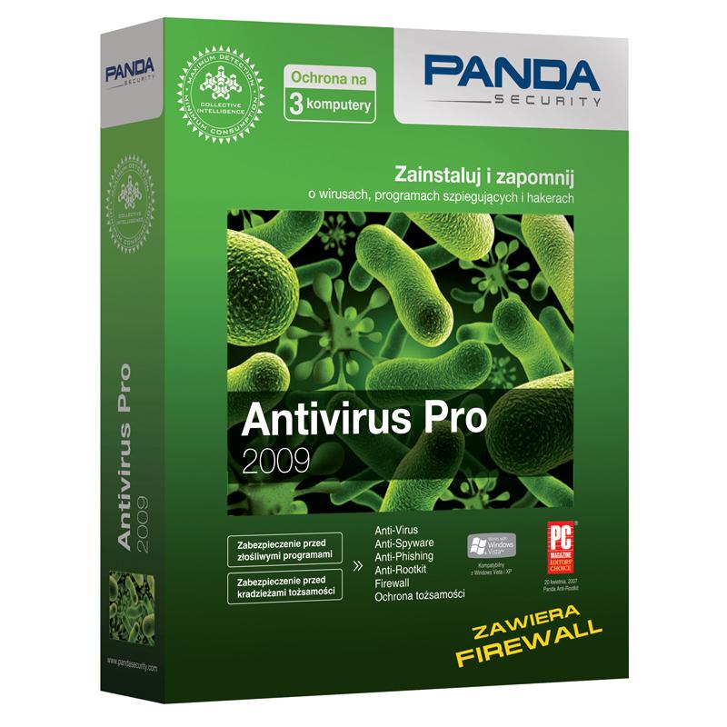 Panda Antivirus Pro 2009 BOX 3PC/12M