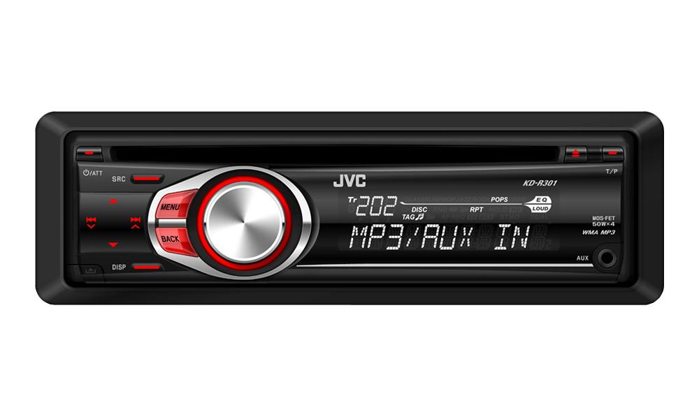 Radioodtwarzacz samochodowy JVC KD-R301