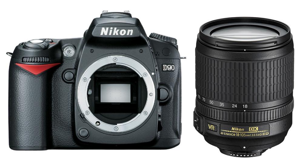 Lustrzanka Nikon D90 + AF-S DX 18-105 mm VR Kit