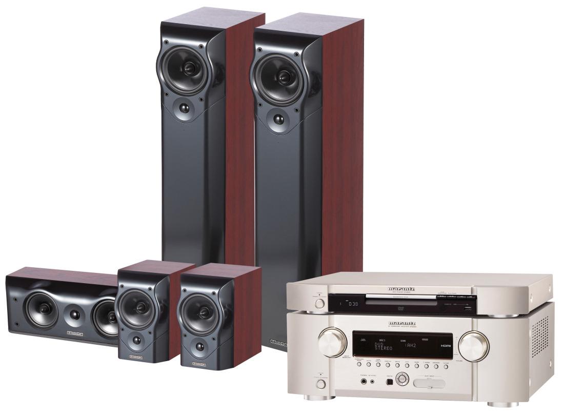 Zestaw kina Marantz DV4003, SR4003, Mission Mv-6, Mv-C, Mv-2