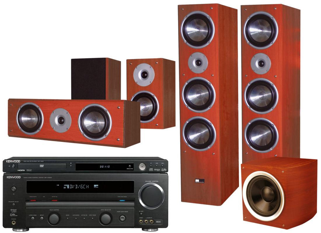 Zestaw kina Kenwood DVF-5500, KRF-V5300D, Royal AV-799, SubRB 1150