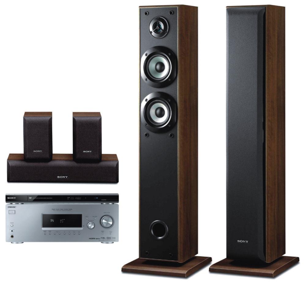 Zestaw kina Sony DVP-NS708S, STR-DG520S, SS-FCR4000