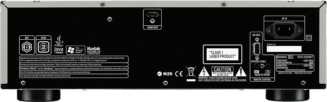 Odtwarzacz Blu-ray Denon DVD-2500BT (czarny) - Opinie, Cena